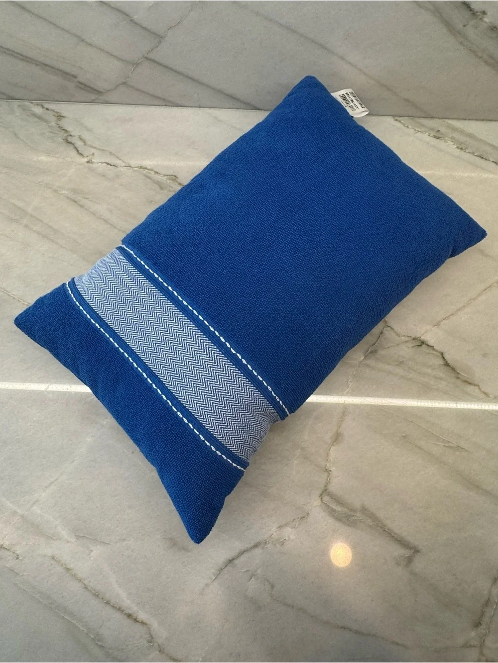 NWOT Hermes Yachting Uni Beach Pillow Blue